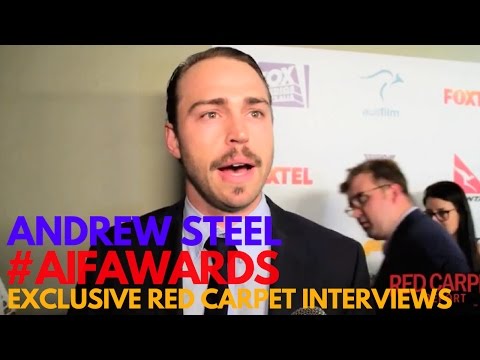Andrew Steel interviewed at the 5th Annual Australians in Film Awards #AiFAwards