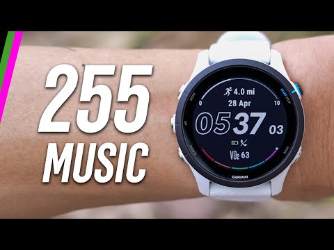 Išmanusis laikrodis Garmin Forerunner 255, Skalūnų  pilkos spalvos video