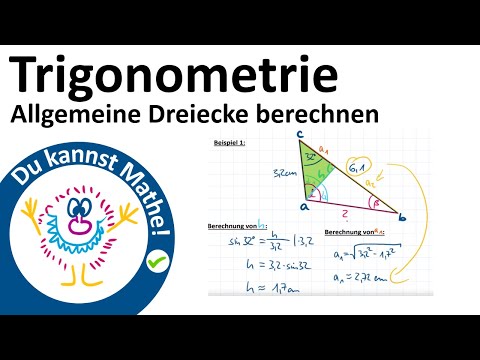 Trigonometrie - Allgemeine Dreiecke berechnen