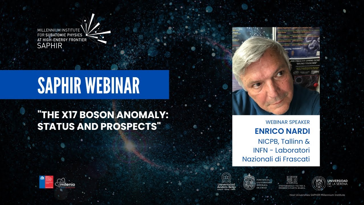 SAPHIR webinar | "The X17 boson anomaly: status and prospects"