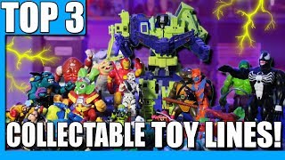 Three Collectible Toy Lines | Top 3 Retro Action Figures | TMNT Transformers and More