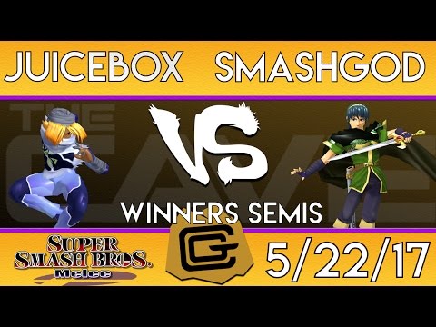 TCG Melee - SmashG0D (Marth) vs Juicebox (Sheik) - Winners Semis - SSBM 5/22/17