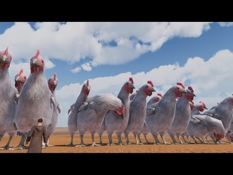 1000 giant chickens vs 100,000 Jedi / uebs 2 gameplay