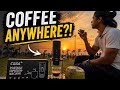 Can a Portable Machine Make REAL Espresso at the Beach? | CERA+ Test ☕🌅