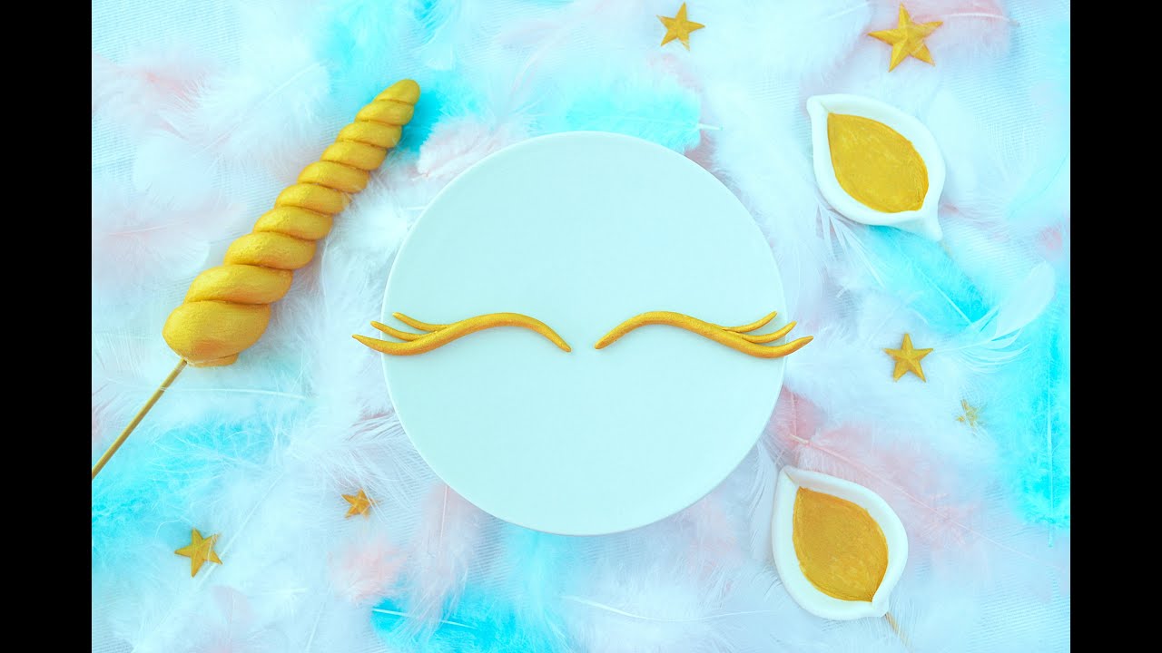 Jak zrobić ozdoby na tort jednorożec - krok po kroku