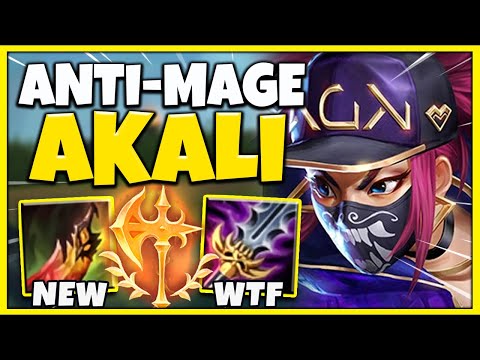 *NEW BUILD* AKALI IS NOW AN UNKILLABLE TANK (MASSIVE HEALING) - League of Legends