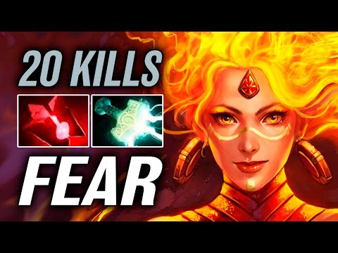 Fear • Lina • 20 kills — Pro MMR