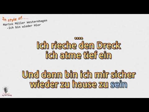 Marius Müller Westernhagen - Ich bin wieder Hier - Instrumental und Karaoke
