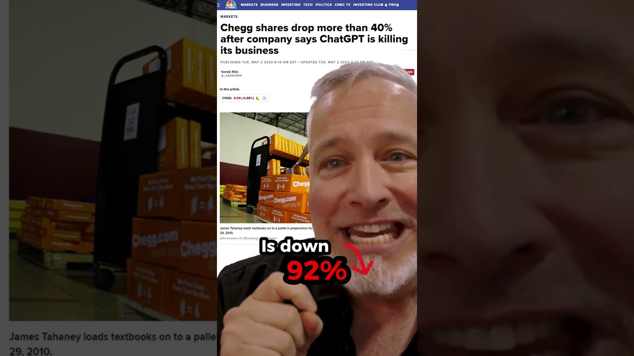 News Alert: ChatGPT's Shocking Attack on Chegg! #shorts