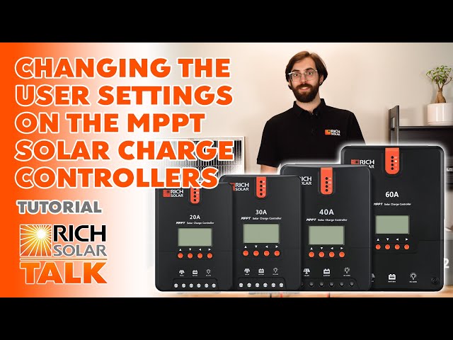 How to Change the User Settings on the MPPT Solar Charge Controllers