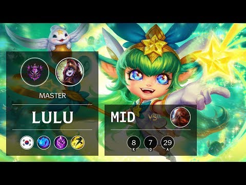 Lulu Mid vs Gragas - KR Master Patch 9.19