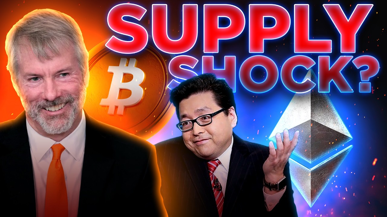 Saylor & Tom Lee Buy More Bitcoin & ETH📈Supply Shock Incoming?
