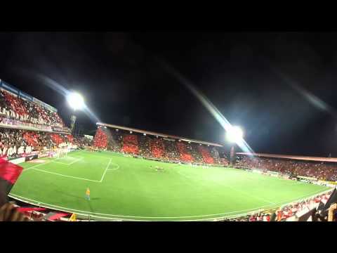 "Histórico recibimiento LDA vs Impact Montreal" Barra: La 12 &bull; Club: Alajuelense