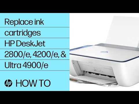 Replace ink cartridges | HP DeskJet 2800/e, 4200/e, and Ultra 4900/e printers | HP Support