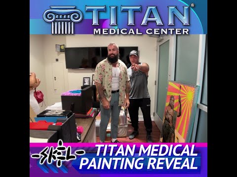 Skeldon Titan painting reveal at Titan Medical Center!