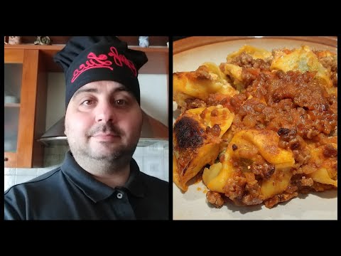 Tortellini al Forno (ragรน e panna)#tortellini