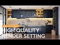 Kitchen Design Enscape High Quality Render Setting