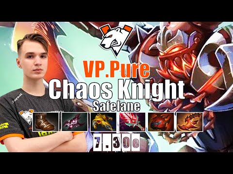 Chaos Knight Safelane | VP.Pure | VP NEW CARRY 17YO CRAZY COMEBACK GAME | 7.30e Gameplay Highlights