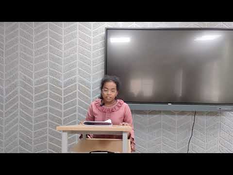 Lakshmi Pranathi of grade 8 practiced giving a speech on Natural Medicine and it's benifits.