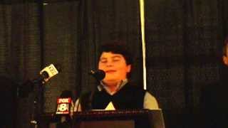 preview picture of video '11 year old sings Italian Anthem in Cleveland City Hall'