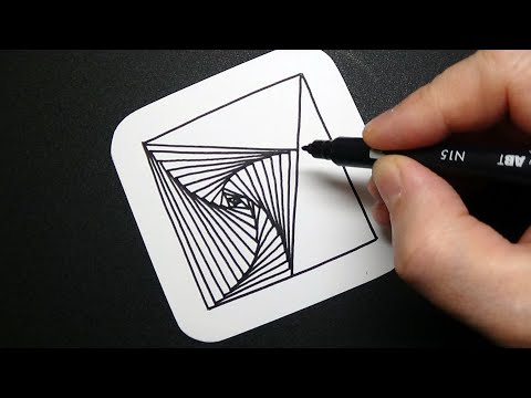 Spiral Drawing - Amazing 3D Pattern - Abstract Art Therapy - Draw #WithMe