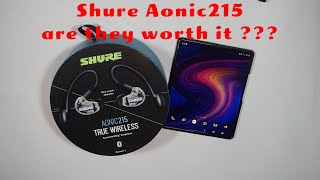Video thumbnail for Shure Aonic 215 true wireless earbuds are they worth the name? by TechLoooP