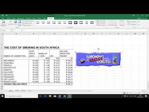 Office Data Processing L4 (Excel - Insert Pictures) - Mrs. L. Stander