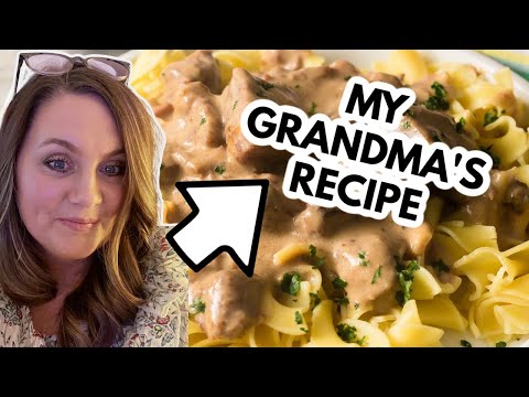 🔥 Slow Cooker Beef Tips and Noodles | Crystal Lopez