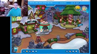 Playing Club Penguin