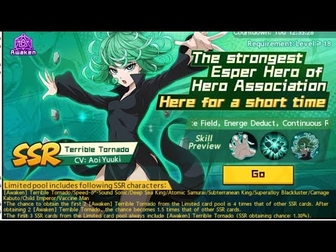 Awaken Tatsumaki SSR Terrible Tornado