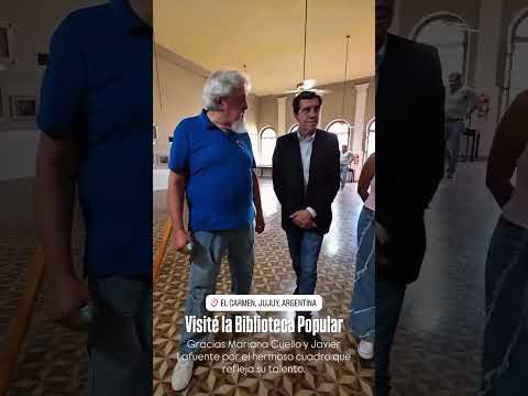 🏛️EL GOBERNADOR CARLOS #SADIR VISITÓ LA #BIBLIOTECA POPULAR EN EL #CARMEN🏛️ #jujuy #sadir #cultura
