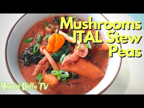 JAMAICAN ITAL STEW RECIPE | MUSHROOM STEW PEAS | VEGAN STEW