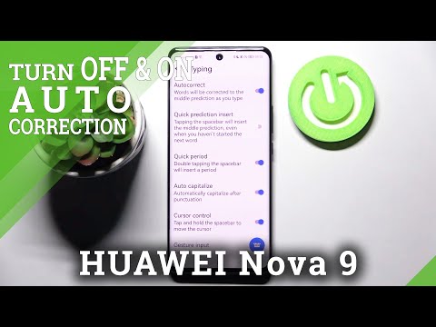 How to Switch On/Off Auto Correction in HUAWEI Nova 9 - Enable Predictive Text