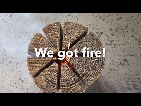 Making a Swedish Torch, Hours of Flame and Light