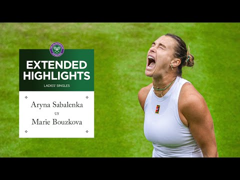 Sabalenka tested | Aryna Sabalenka vs Marie Bouzkova | Extended Highlights | Wimbledon 2025