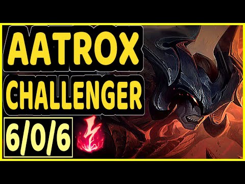EVROT (AATROX) vs AKALI - 6/0/6 KDA MID CHALLENGER GAMEPLAY - BR