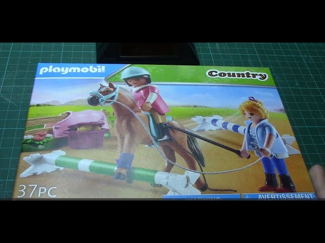 Vídeo relacionado con PLAYMOBIL Country 71242 Clase de Equitación, Instructor de equitación para Montar y Saltar, Juguete para niños de 4 años