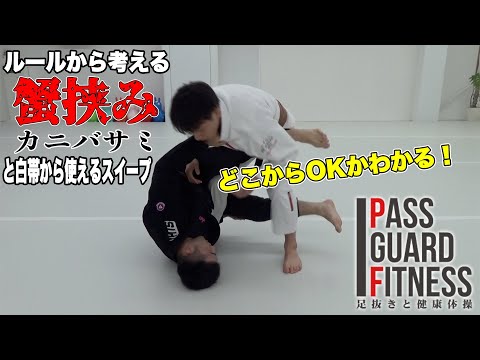 【柔術】ルールから考える『蟹挟み（カニバサミ）』と白帯から使えるスイープ