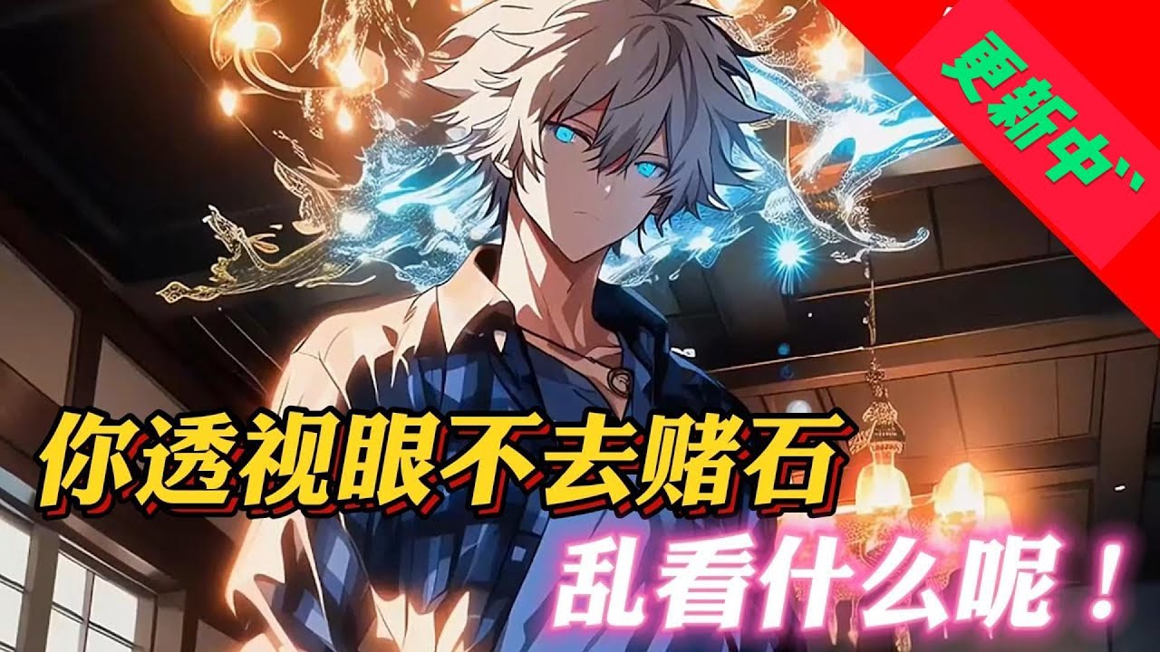 《你透視眼不去賭石，亂看什麽呢！》1108~1116章\秦朝阳，一个普通大学毕业生，社会晃荡两年，一事无成。他只能在古玩店做一名学徒，却机缘巧合下得到透视能力。从此捡漏，鉴宝，赌石成为他