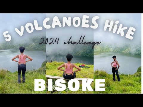 BISOKE hike - Insane crater lake views from the volcano's summit - 5 PEAKS IN 5 MONTHS CHALLENGE