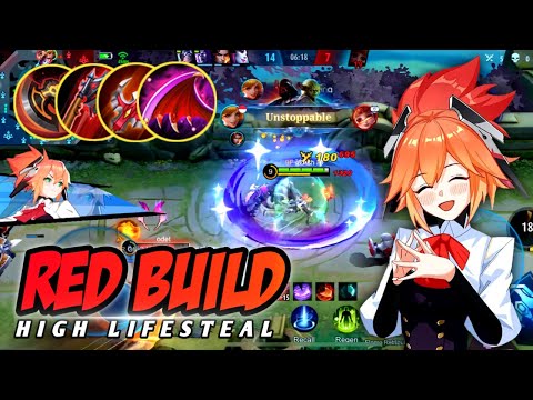 FANNY RED BUILD HIGH LIFESTEAL | FANNY GAMEPLAY 2022 - MOBILE LEGENDS