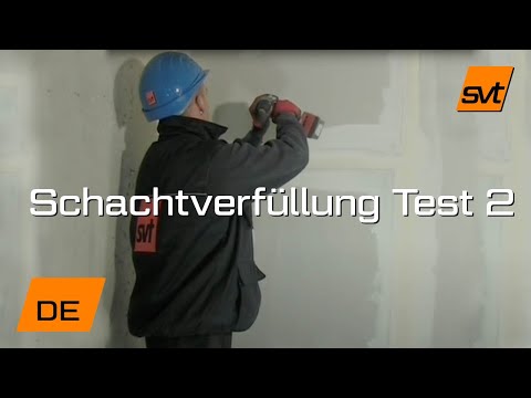 Installationschachtverfüllung: Naturbrandversuch 2.0