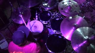 Dumpstaphunk Drummer - Alvin Ford Jr. adjusts while still grooving