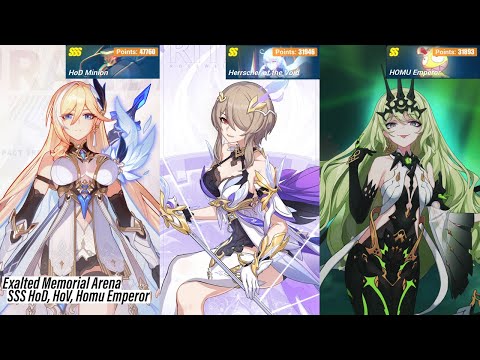 EX Memorial Arena - SSS HoD, HoV, Homu Emperor (111,599 Points) [Honkai Impact 3rd SEA]