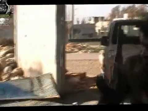 استهداف نقاط قوات النظام بمدفع عيار 106 كتائب بشائر النصر في مدينة القصير في محافظة حمص