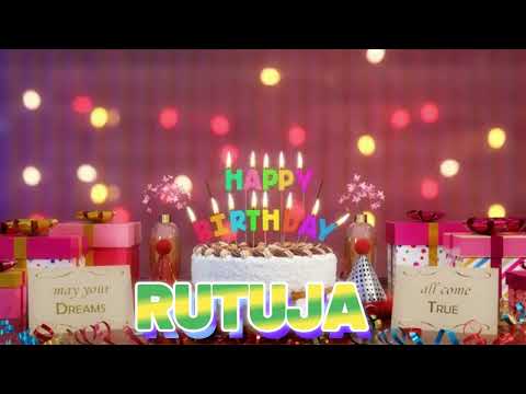RUTUJA Happy Birthday Song with Names 🌟 Happy Birthday to You