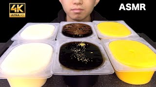 【ASMR】(NO TALKING)agar jelly(Milk,coffee,pudding)プリン,牛乳,コーヒー寒天ゼリーを食べる音【咀嚼音/씹는 소리/EatingSound】
