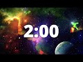 2 Minute Countdown Timer with Alarm and Deep Space Ambient Music | 🌠Deep Space Galaxy 🌠