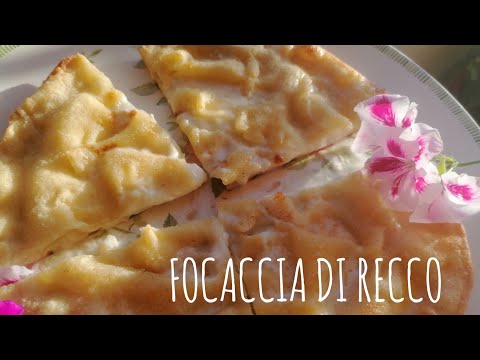 FOCACCIA AL FORMAGGIO (TIPO RECCO) con esubero di lievito madre