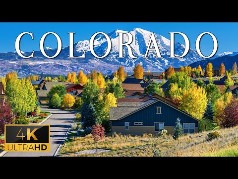 FLYING OVER COLORADO (4K UHD) - Relaxing Music With Beautiful Natural Landscapes For Relaxation
